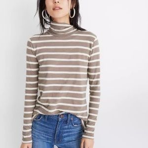 Whisper Cotton Turtleneck in Kearney Stripe